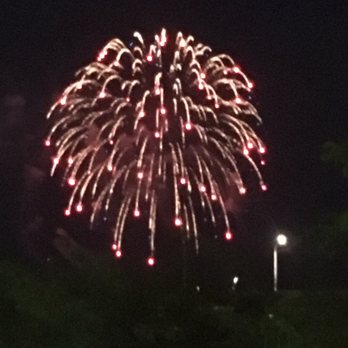 Pinstripes - View of fireworks on the patio Wednesday and Saturday - New American Near Me - Chicago, Illinois