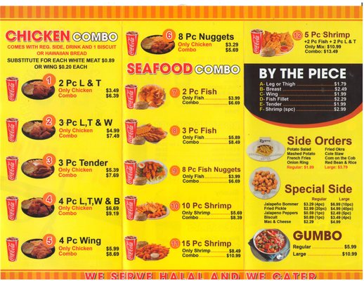 Menu photo 2 louisiana Famous Fried Chicken Duluth, GA Menu photo 2 louisiana Famous Fried Chicken Duluth, GA
