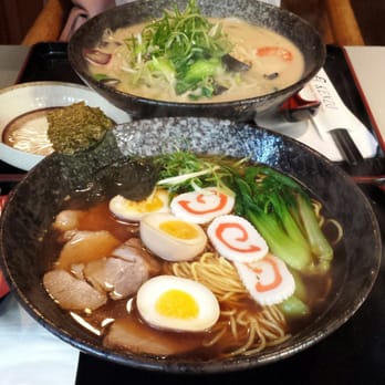 Kenzo Ramen - The King of Kings ramen (bottom) and Nagasaki Champon ramen (top). - Ramen Near Me - Toronto, Ontario
