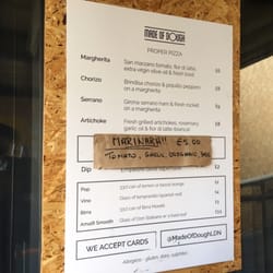 Made Of Dough - Menu