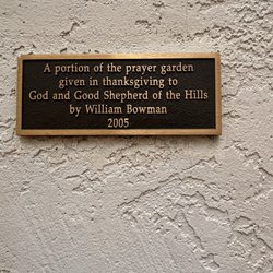 Good Shepherd of the Hills Episcopal Church - Plaque