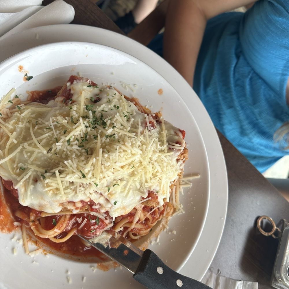 Backwaters on Sand Key - Chicken parm pasta - Seafood Near Me - Clearwater Beach, Florida