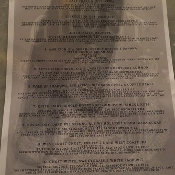 Ghost Brewing Company - Beers subject to change/rotate. - Breweries Near Me - Bay Shore, New York