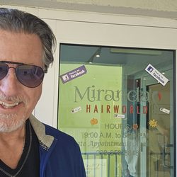 Miranda's Hairworld - ROSARIO S. CASSATA AT MIRANDA'S HAIRWORLD ON MARCO ISLAND FLORIDA.