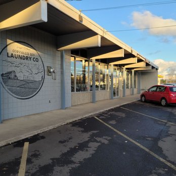 Corvallis Eco Laundry - Outside with plenty of parking. - Laundry Services Near Me - Corvallis, Oregon Corvallis Eco Laundry - Outside with plenty of parking. - Laundry Services Near Me - Corvallis, Oregon