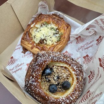 Salted Butter - French onion danish & blueberry cheesecake danish - Desserts Near Me - Pasadena, California Salted Butter - French onion danish & blueberry cheesecake danish - Desserts Near Me - Pasadena, California