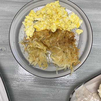 Angie's lighthouse cafe - Hash browns and scrambled eggs - American Near Me - Cape Carteret, North Carolina Angie's lighthouse cafe - Hash browns and scrambled eggs - American Near Me - Cape Carteret, North Carolina