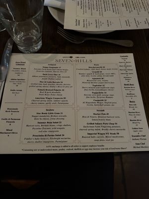 Menu photo 4 Seven Hills San Francisco, CA