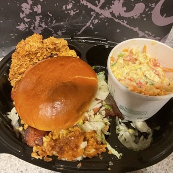 Oak and Stone - Grouper with a side of macaroni salad - Pizza Near Me - Naples, Florida Oak and Stone - Grouper with a side of macaroni salad - Pizza Near Me - Naples, Florida