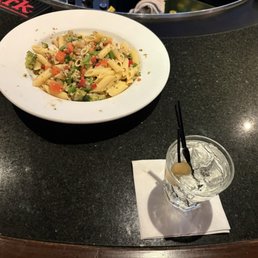 Martini And Veggie Garlic Olive Oil Pasta Broccoli