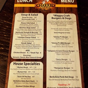 Jimmy P's Charred - Lunch Menu - Steakhouses Near Me - Naples, Florida Jimmy P's Charred - Lunch Menu - Steakhouses Near Me - Naples, Florida