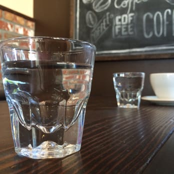 Canabru Coffee - Love the real glasses for water...they are small and just perfect for a sip between coffee chugs - Coffee & Tea Near Me - Chino, California