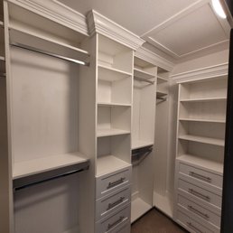 All customized to fit the space from floor to ceiling. All customized to fit the space from floor to ceiling.