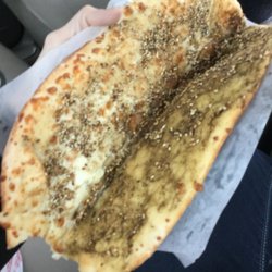 Hanan's Bakery - Ta-da! Zaatar & cheese revealed.