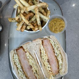 Ebi Katsu Sandwich with Fries Ebi Katsu Sandwich with Fries