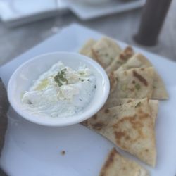 The Urban Winery of Silver Spring - Tzatziki and pita