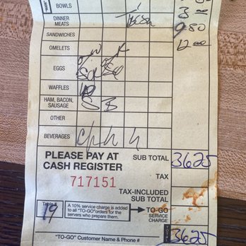Waffle House - Waffle House.  The check. - Diners Near Me - Albuquerque, New Mexico