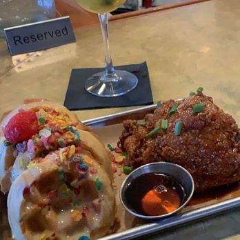Taste Bar + Kitchen - Sangria, fruity pebble waffles, and general tso chicken - Cocktail Bars Near Me - Houston, Texas Taste Bar + Kitchen - Sangria, fruity pebble waffles, and general tso chicken - Cocktail Bars Near Me - Houston, Texas