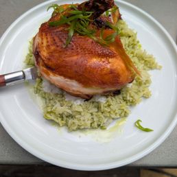 Roasted half chicken