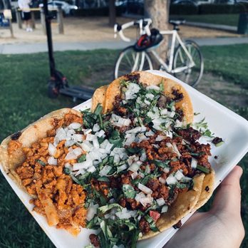 Las Cocineras de Michoacan - Phenomenal after a bike ride! My main three usual orders! Cabeza, Al Pastor, and Chorizo tacos!!! - Food Trucks Near Me Las Cocineras de Michoacan - Phenomenal after a bike ride! My main three usual orders! Cabeza, Al Pastor, and Chorizo tacos!!! - Food Trucks Near Me