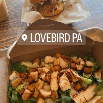 Lovebird - Lovebird sandwich & Caesar chicken salad. - Chicken Shop Near Me - Doylestown, Pennsylvania