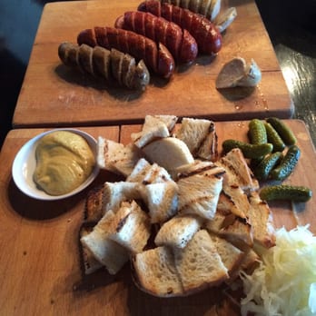 Berliner Pub - Sausage platter...great option to share - German Near Me - Renton, Washington
