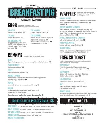 Menu photo 8 The Breakfast Pig Sault Ste. Marie, ON Menu photo 8 The Breakfast Pig Sault Ste. Marie, ON