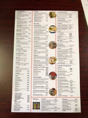 Menu photo 8 Chapultepec Hallandale Beach, FL