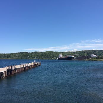 Pictured Rocks Cruises - View from the boat of the harbor - Boating Near Me - Munising, Michigan Pictured Rocks Cruises - View from the boat of the harbor - Boating Near Me - Munising, Michigan