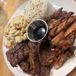 Island Fusion - Korean short rib and huli huli chicken combo