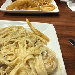 shrimp scampi and sirloin