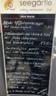 Menu photo 1 Seegärtle Böblingen, BW