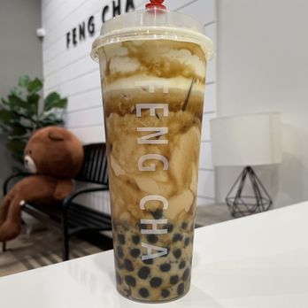Feng Cha Teahouse - Creme Brulee Dirty Boba* - Desserts Near Me - Newark, California Feng Cha Teahouse - Creme Brulee Dirty Boba* - Desserts Near Me - Newark, California