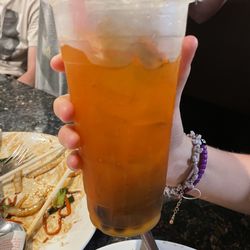 Yang's Shabu Shabu - Mango fruit tea with tapioca.