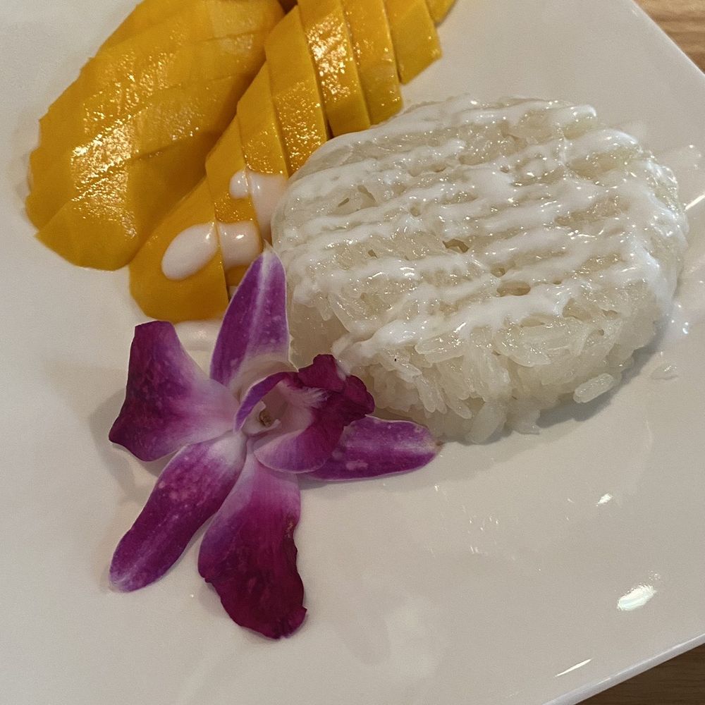 Modern Thai - Mango Sticky Rice with Mango (Seasonal) - Thai Near Me - Tyrone, Georgia Modern Thai - Mango Sticky Rice with Mango (Seasonal) - Thai Near Me - Tyrone, Georgia