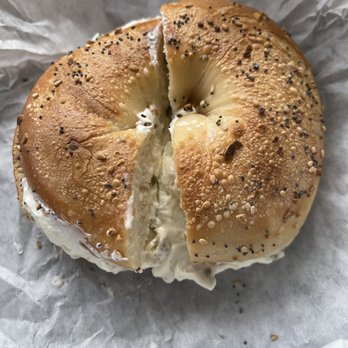 Hot Bagels & Deli - Everything bagel with Jalapeño Cream cheese in all its ooey gooey yumminess :) - Bagels Near Me - Surprise, Arizona Hot Bagels & Deli - Everything bagel with Jalapeño Cream cheese in all its ooey gooey yumminess :) - Bagels Near Me - Surprise, Arizona