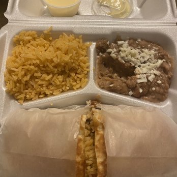 Lucre’s Restaurante - Beef burrito served with rice, beans, and crema. Ordered to go, it was super delicious. I can tell it was made with lots of love :) - Mexican Near Me - Newton, North Carolina Lucre’s Restaurante - Beef burrito served with rice, beans, and crema. Ordered to go, it was super delicious. I can tell it was made with lots of love :) - Mexican Near Me - Newton, North Carolina