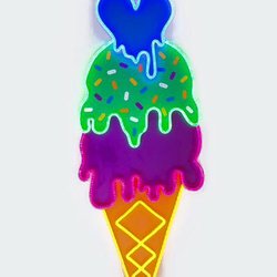 Electric Confetti - Neon LED ice cream cone. Image credit: Electric Confetti