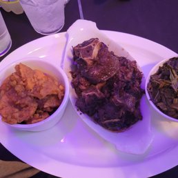 Oxtails greens yams