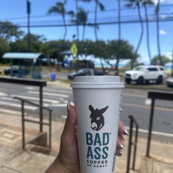 Bad Ass Coffee of Hawaii - Latte - Coffee & Tea Near Me - Lahaina, Hawaii