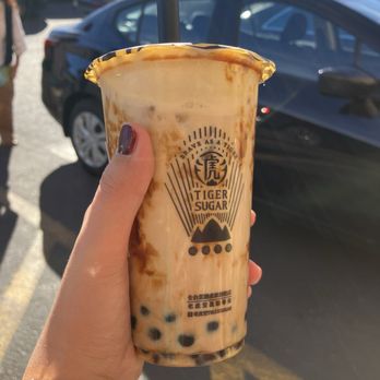 Tiger Sugar - #5 Black Sugar Boba and Pearl with Cream Mousse (Signature) - Coffee & Tea Near Me - Las Vegas, Nevada Tiger Sugar - #5 Black Sugar Boba and Pearl with Cream Mousse (Signature) - Coffee & Tea Near Me - Las Vegas, Nevada