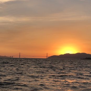 Bay Charter Boats - Amazing view of the sub setting - Fishing Near Me - Berkeley, California