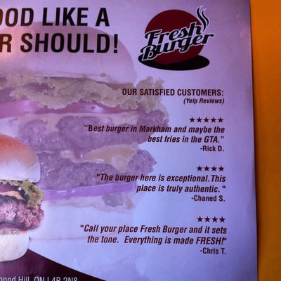 Menu photo 7 Fresh Burger Richmond Hill, ON