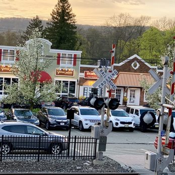 Rails Steakhouse - Picturesque view of tracks and old style shops from the restaurant terrace! - Steakhouses Near Me - Towaco, New Jersey