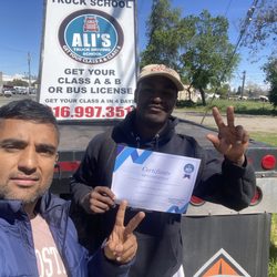 Ali's Truck Driving School - I just want to thank the instructors and the students for helping me on my journey on getting my CDL and changing my life for the better.