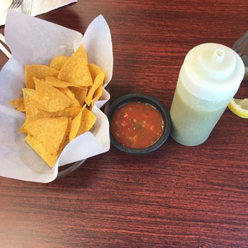 Mi Pueblito Mexican Cafe - They do have chips and two salsas! I like the verde. - Mexican Near Me - Caldwell, Idaho
