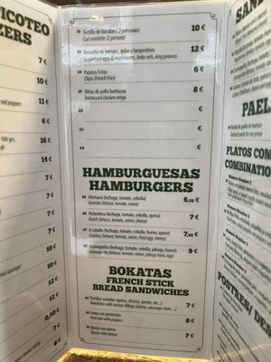 Menu photo 1 Cosmopolita Getxo, BI