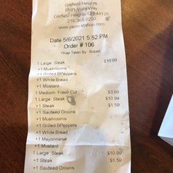 Penn Station East Coast Subs - This will be the last time I come to this, they didn't care either, I'll check back at least a year