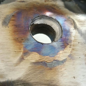 Sam's Welding - Bottom side. As you can see the weld bonded the two pieces. Furrous and non-furrous metals. - Metal Fabricators Near Me - San Diego, California Sam's Welding - Bottom side. As you can see the weld bonded the two pieces. Furrous and non-furrous metals. - Metal Fabricators Near Me - San Diego, California