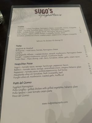 Menu photo 2 Sugo's Spaghetteria Frontenac, MO